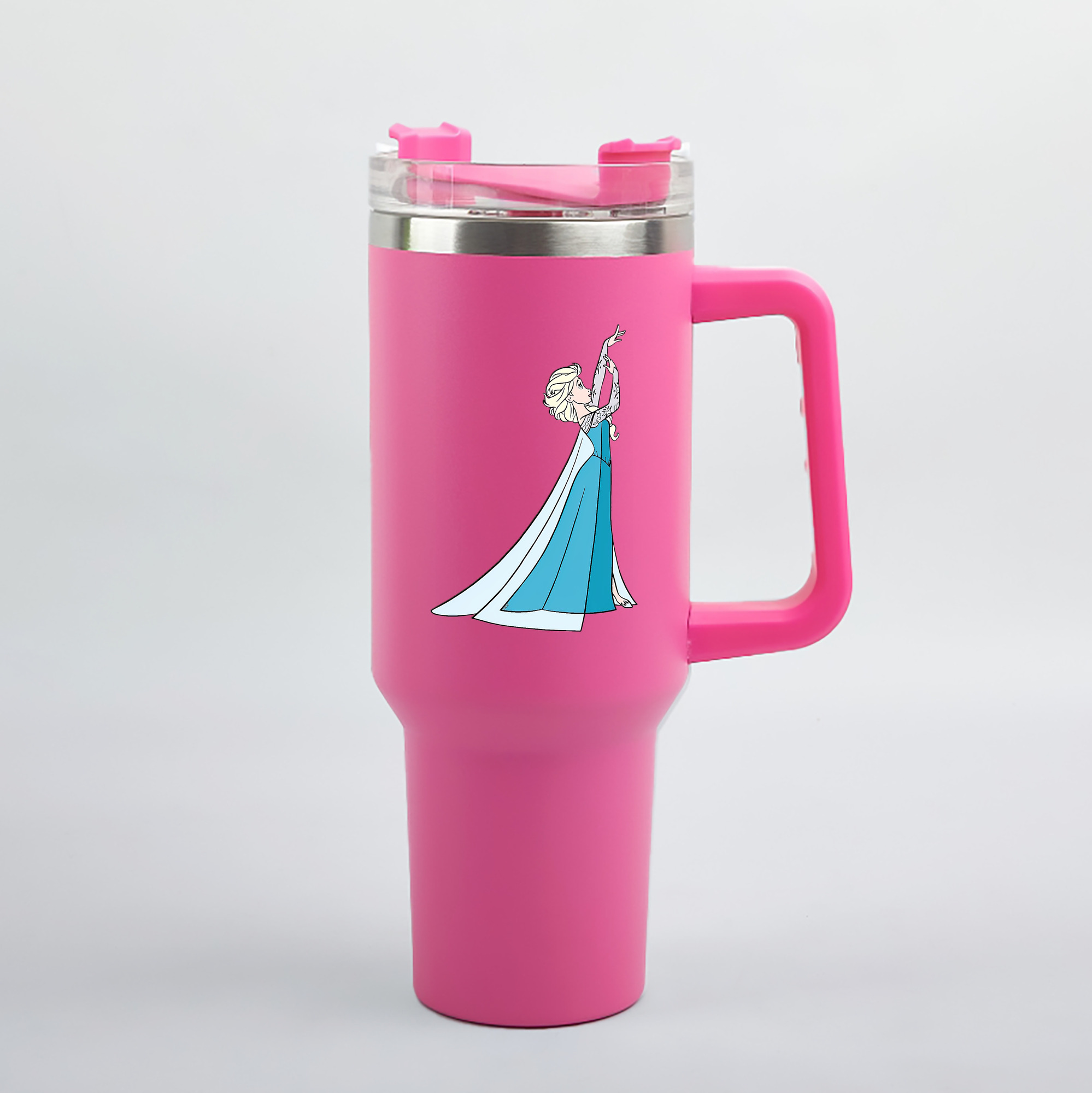 （画像用） アナと雪の女王 アンナ エルサ Frozen Anna Elsa 1200mL車用タンブラー（カラープリント）